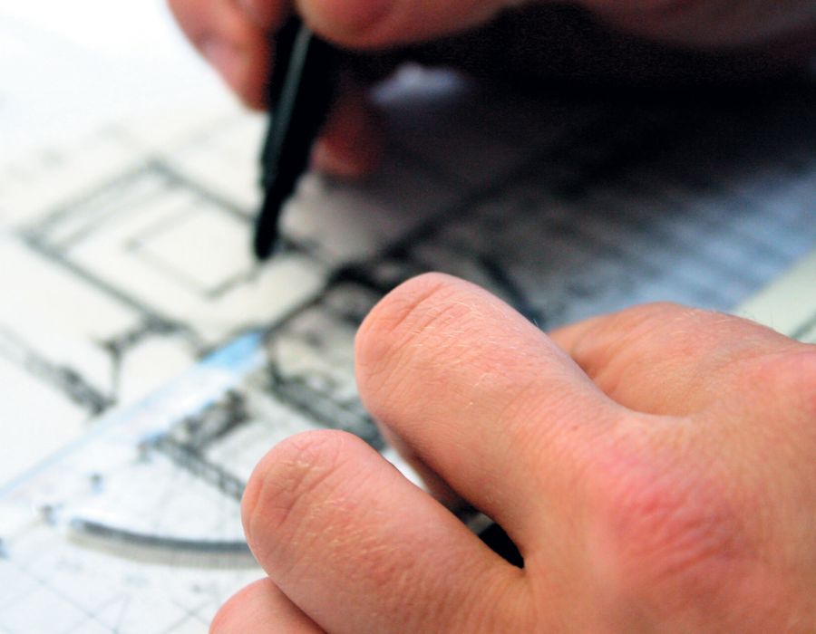 Technische Zeichnung Hanekamp aus Scharren